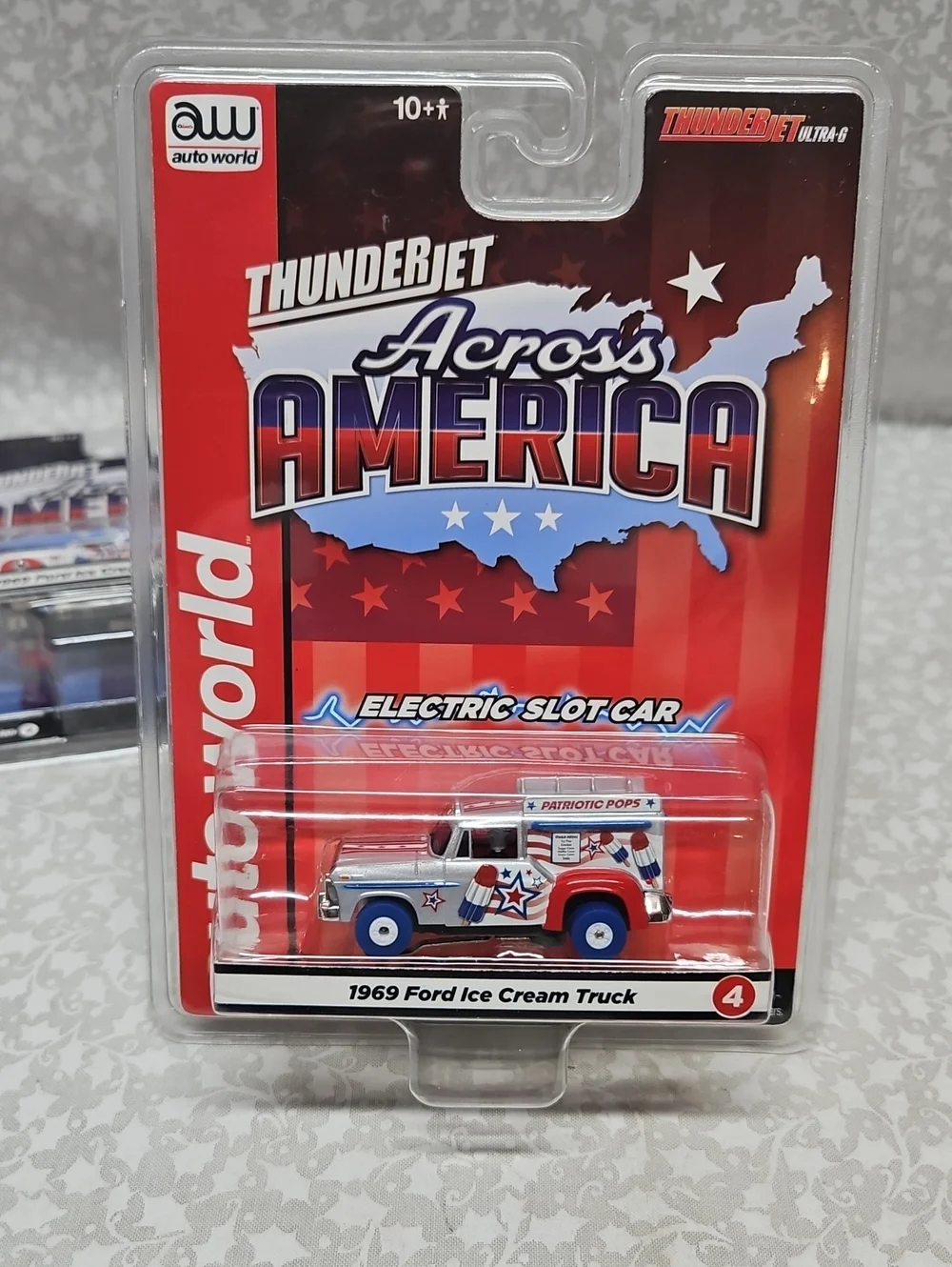 autoworld Thunderjet 1969 ford ice cream truck slot car A & B Across America